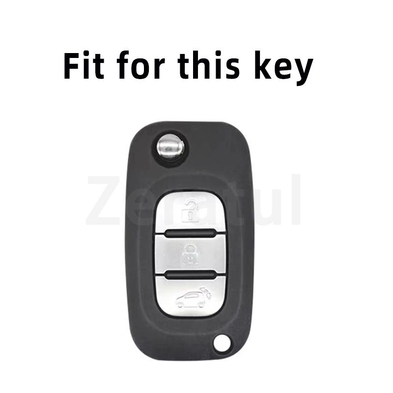 3 Buttons Tpu Key Case Cover For Renault Fluence Clio Megane For Mercedes For Lada Vesta Granta Xray Kalina Priora Sedan Sport