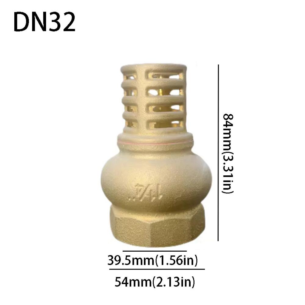 Strong Metal Brass Foot Valve Female Thread Check Valve Strainer Filter Complete Specifications
