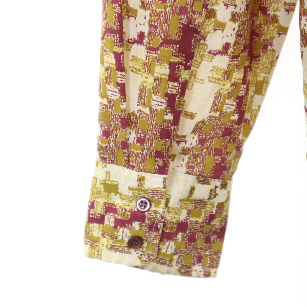 Cambridge 70s Vintage Overall Handle Long Sleeve Shirt L Bordeaux Men's Used