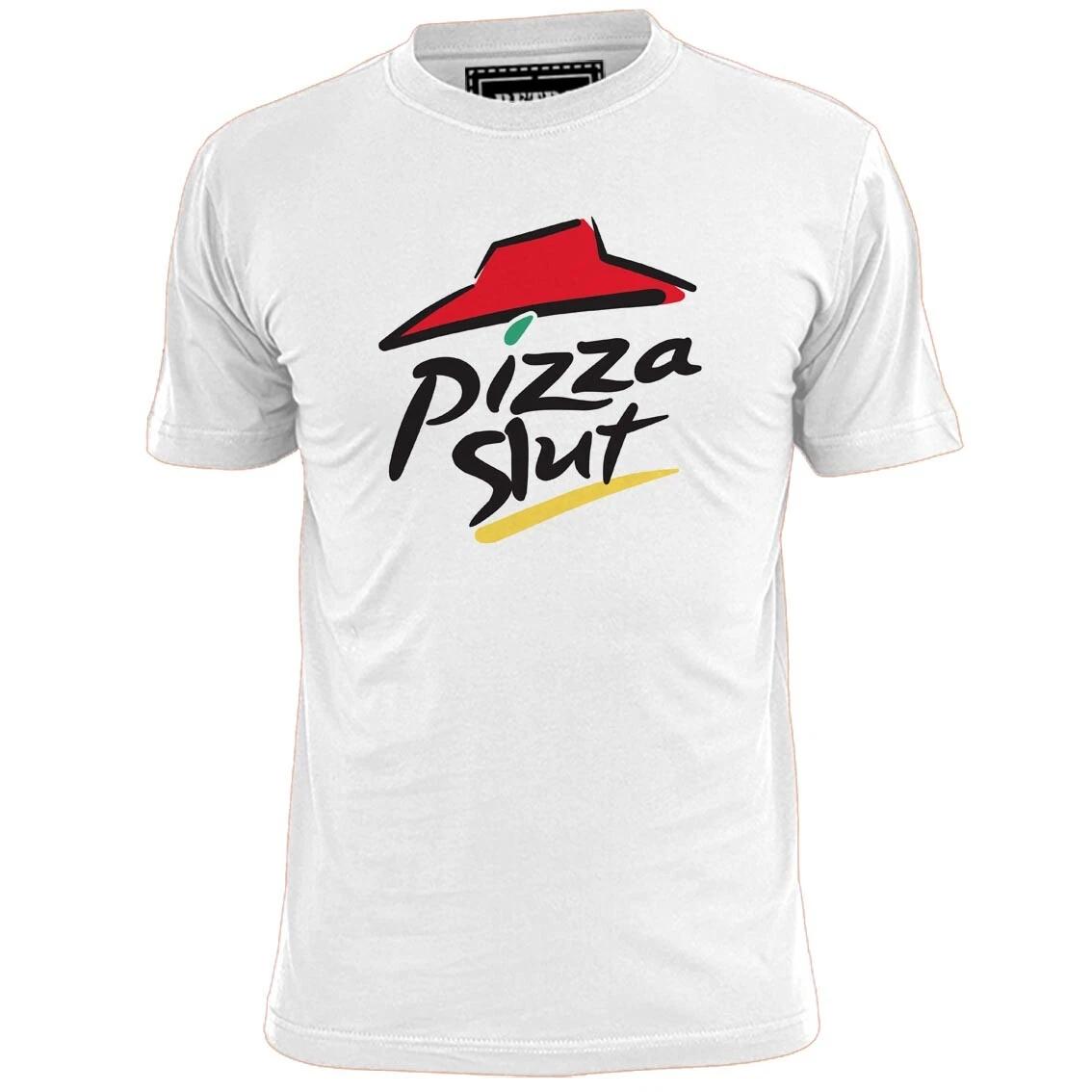 Mens Pizza Slut Spoof Funny T shirt S