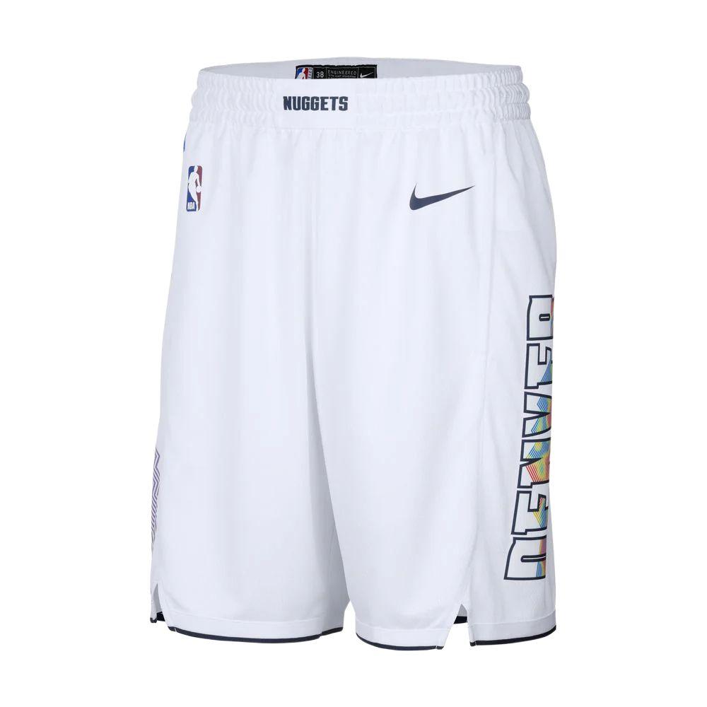 New Nike Denver Nuggets City Edition Swingman Casual Shorts Men's FQ4404-100