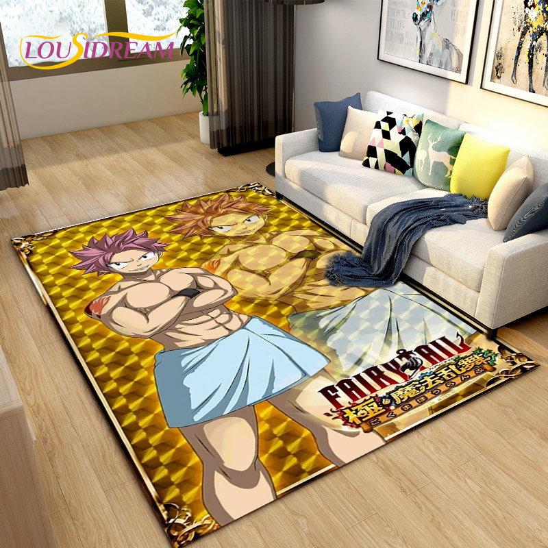 Fairy Tail Japan Anime Cartoon Area Rug,Carpet Rug for Living Room Bedroom Sofa Doormat Decoration, Kids Play Non-slip Floor Mat