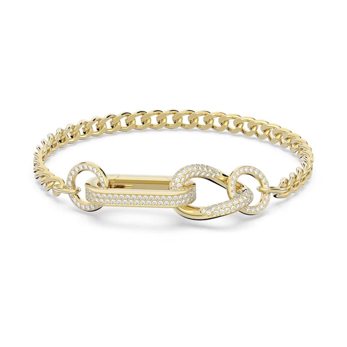 Swarovski Dextera Fashion Trend Mixed Link Bracelet Women bracelet Gold 5636741 S