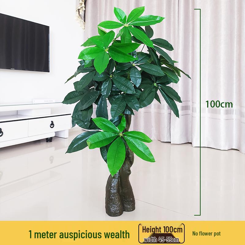 Large Potted Money Tree: Artificial Bonsai for Indoor Decoration