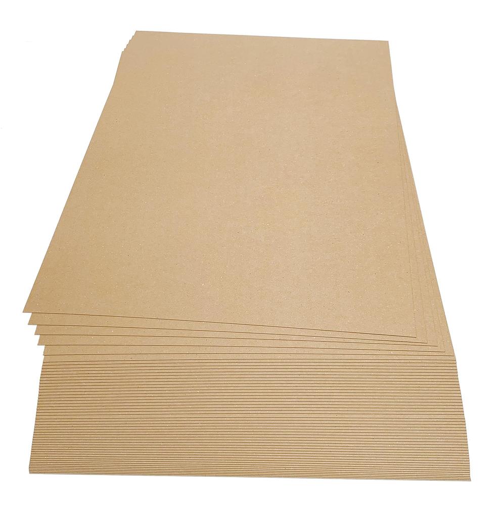Kraft Paper Vertical A3 Size 320 X 440mm Forest Recycled Paper (approx. 0.53mm Thick), 400g/m², Grain, (slightly Larger) (50 Sheets), Certified, 100%