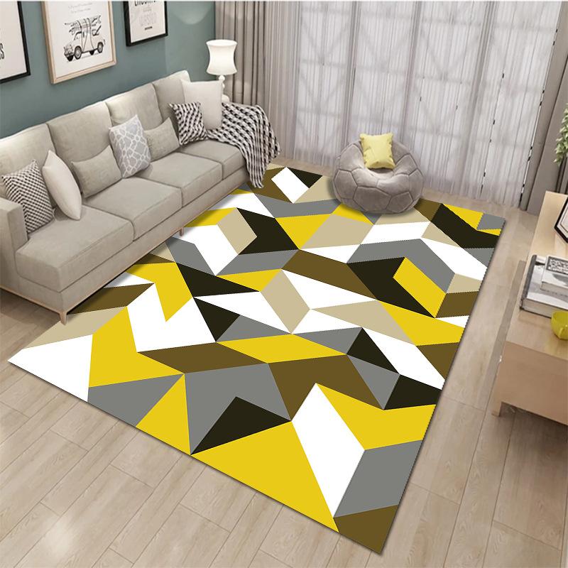 Runner Da Tavolo Geometrico Triangoli – Moderno – 30x180 Cm – Poliestere Blu E Caffè – Decorazione Casa - 4