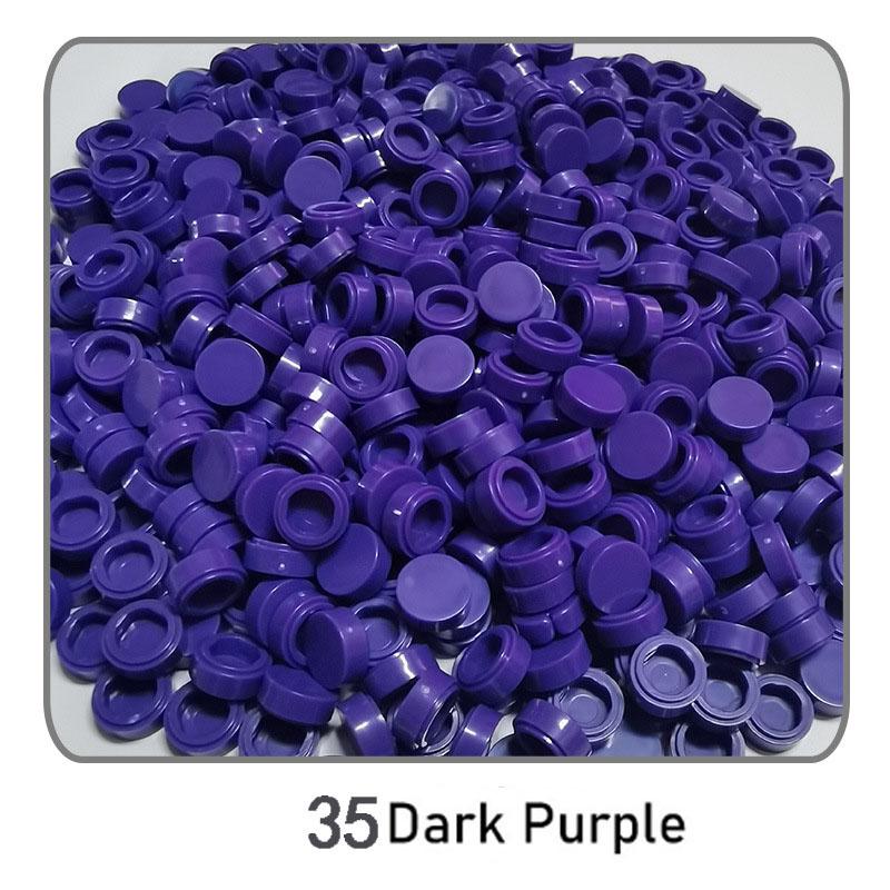 1000 Stück Stadt Bausteine Flache Fliese 1x1 Runde Steine DIY Erleuchten Bausteine Teile 98138 Bausteine für Jungen Mädchen Geschenke Kinder