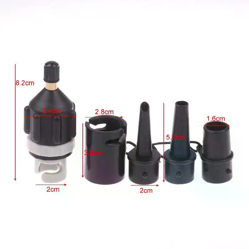Air Valve Adaptor for SUP Board and Inflatable Pump Connector Combo Kit, Suitable For Paddle Boat, Kayak, Tire