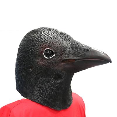 New Halloween Crow Mask, Popular Latex Cute Animal Full Head Cover with Crow Beak