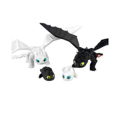 Zestaw Figurinek 3D Szczerbatek i Nocna Furia - Kolekcjonerski Jak Wytresować Smoka (22 cm)