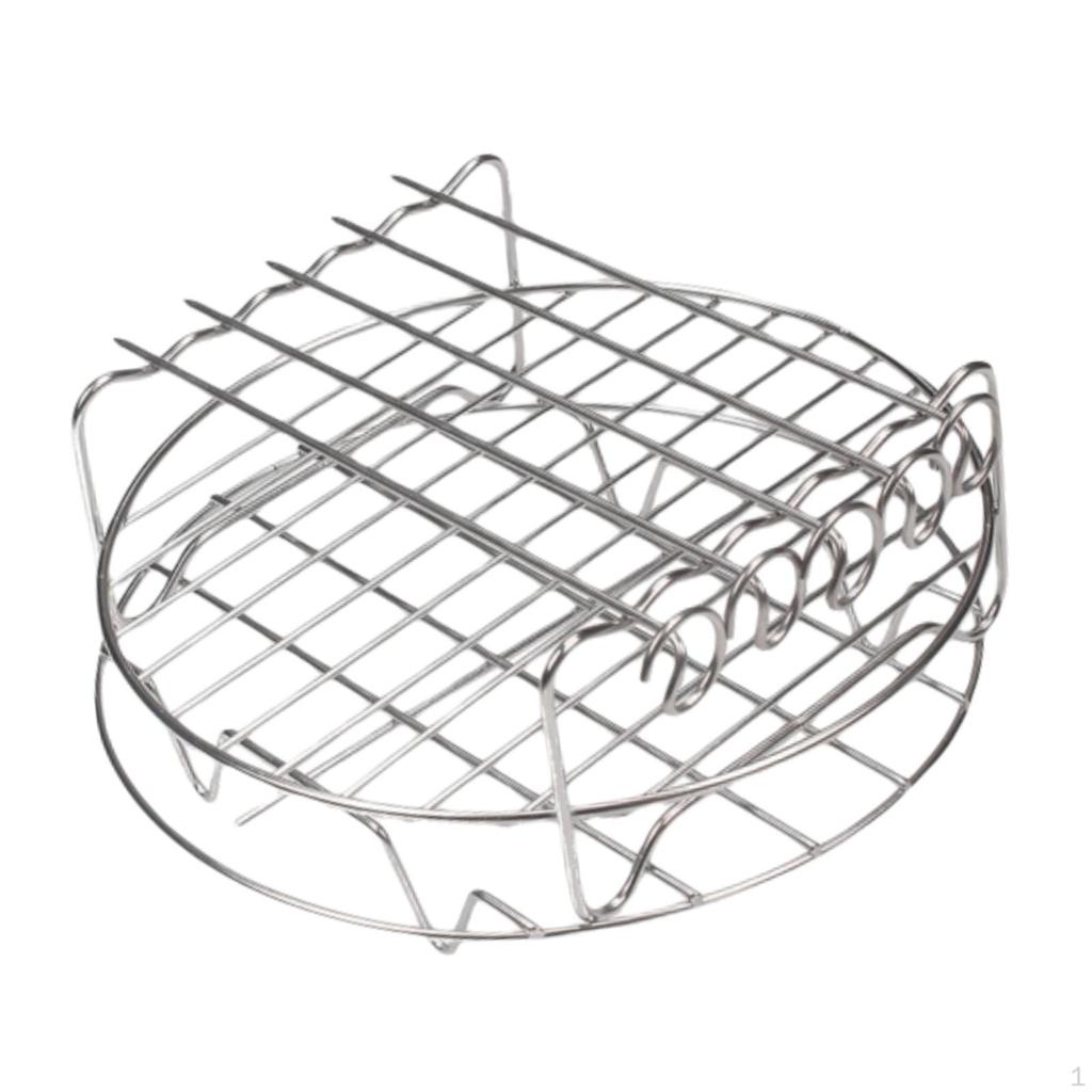 Air Fryer Rack Drain Kabob Cooling Multi-layer 304 Stainless Steel Potato
