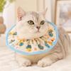Pet Neck Collar for Dog Cats with Drawstring Adjustment, Cord Closures and Round Edges Design Neckwear for Photography, Lickproof, Wound Proection