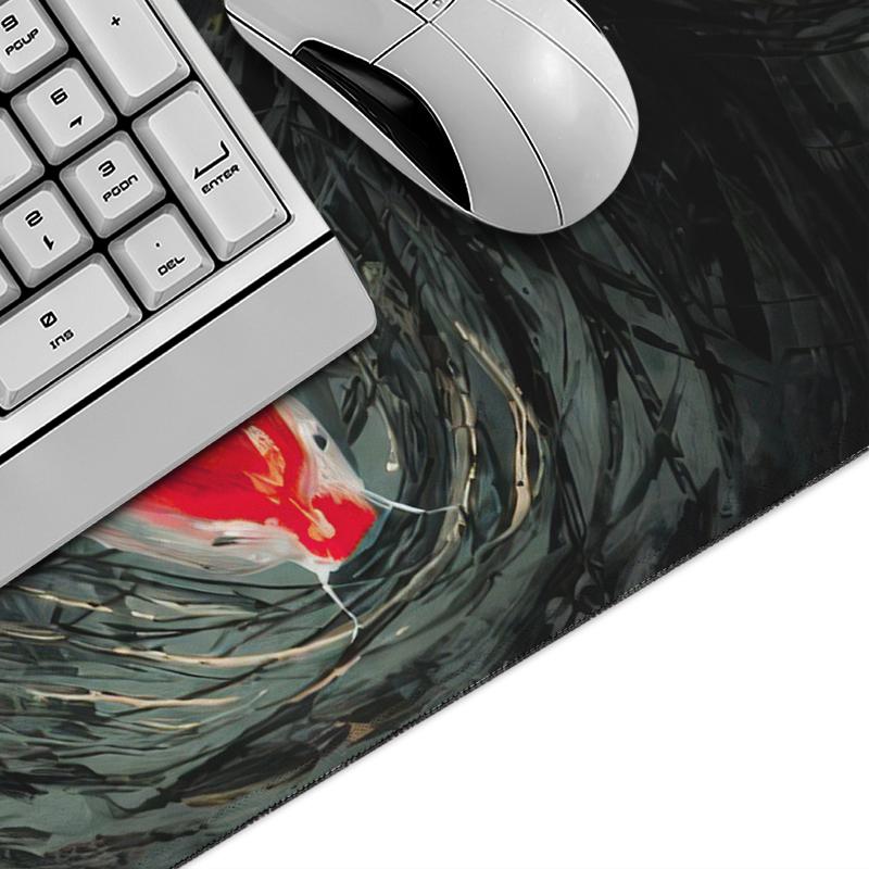 Mouse Pad Red Koi Art Gaming XL HD Mousepad XXL Desk Mats Mechanical Keyboard Pad Soft Carpet Non-Slip Desktop Mouse Pad