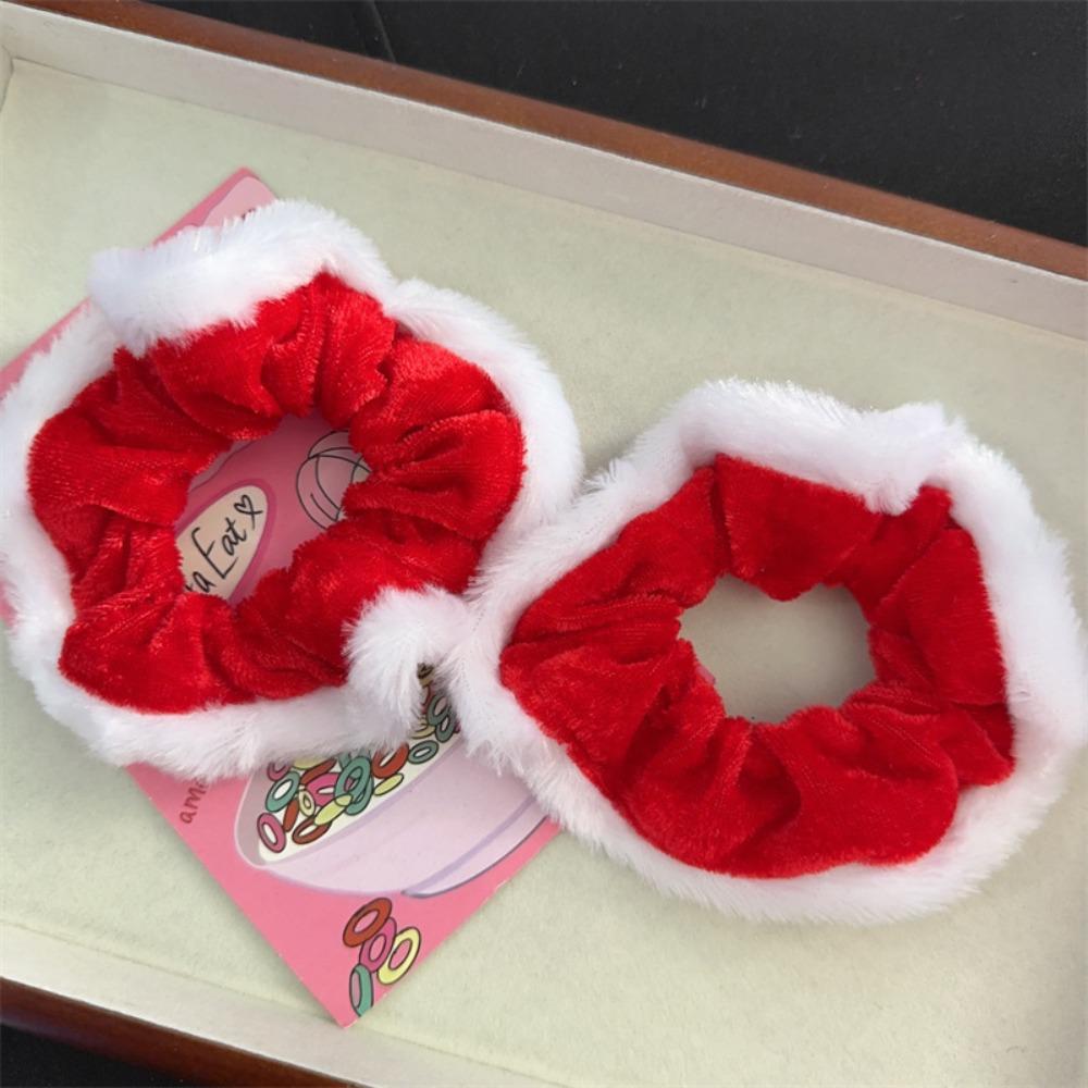 

Высокоэластичные новогодние резинки для волос бархатные плюшевые женские резинки для волос рождественские веревки для волос ежедневно