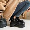 Cow Fur Integrated Boots Korean Version Thick-soled Women's Boots Thick Velvet Cotton Boots 2025 Winter New Thick Medium Heel Martin Boots