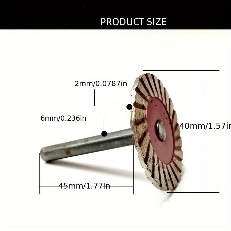 40mm Diamond Mini Saw Blade with Thread Stone Disc Granite Sandstone Concrete Lettering Carving Tool