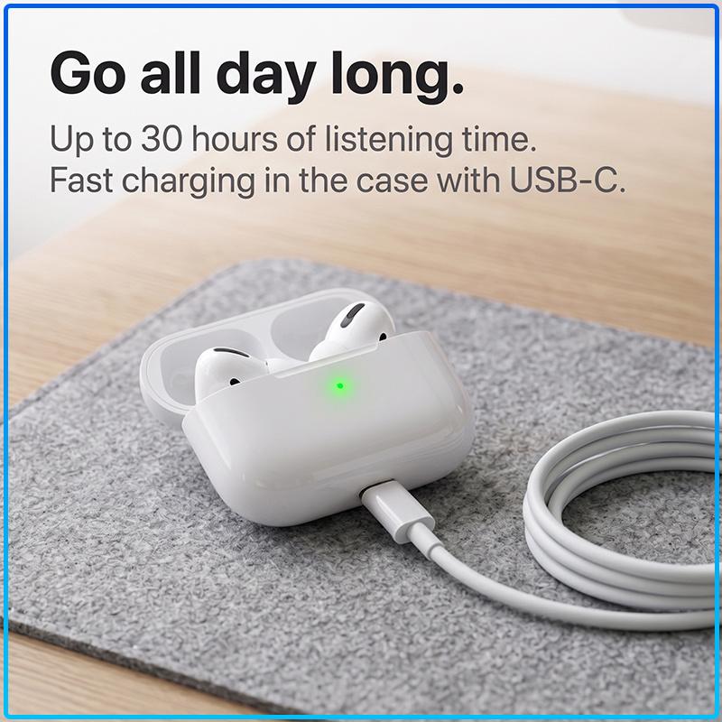 AirPods Pro Replica Bluetooth Headphones ANC Noise Isolation Immersive Surround Sound HD Call Sports Wireless Earbuds Universal For All Smartphones
