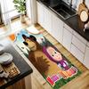 Masha Bear Kitchen Carpet Nonslip Floor Mat Ideal For Indoor And Outdoor Entryway Door Mat Laundry Room Bathroom Foot Mat