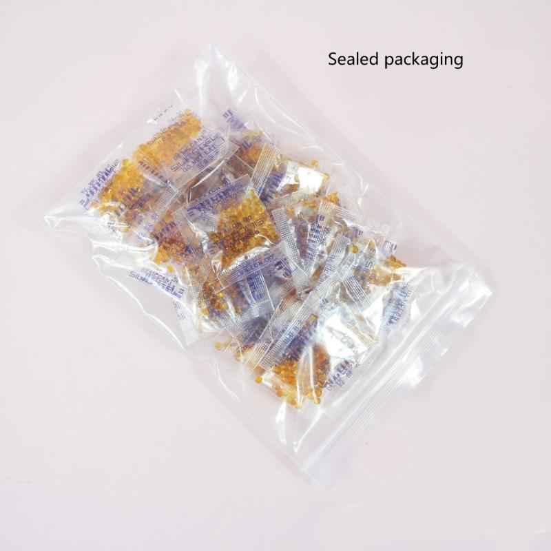 100 bustine di gel di silice Bustine essiccanti Microonde Reattiva Rapidamente Bustina Essiccante per Controllo Umidità Conservazione Cibo