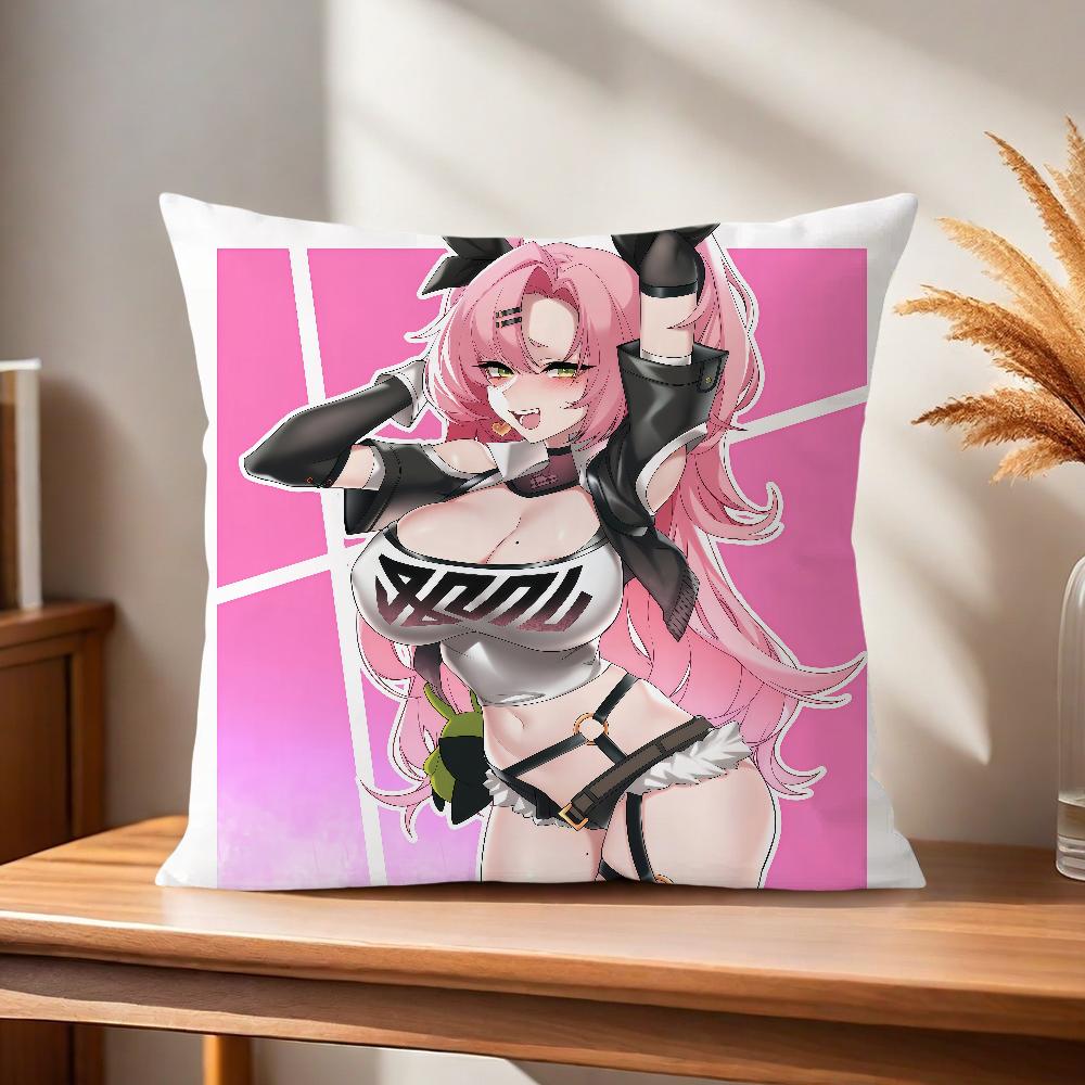 ZZZ soft Pillow Case Zero for Zone Zenless Sofa Living Room Home Nicole Decor Protective Covers Without Demara Pillow-Insert