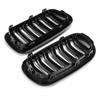 Gloss Black Car Grille Grill Front Kidney 2 Line Double Slat For BMW X5 F15 X6 F16 X5M F85 X6M F86 2014-2018 Car Accessories