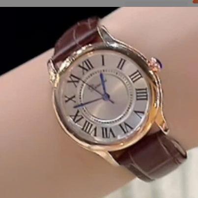 Quartz Watch Women'S Steel Belt Watch Women'S Rhinestone Scale Simple Temperament