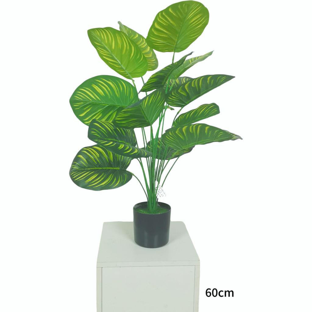 Nordic Style Green Apple Potted Plant with Simulated Flowers for Park and Landscape Decoration