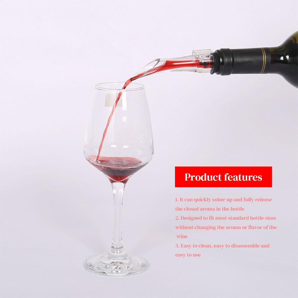 Wine Pourer Silicone Washable Safe Portable Pen-shaped Wine Aerator for Party Pub