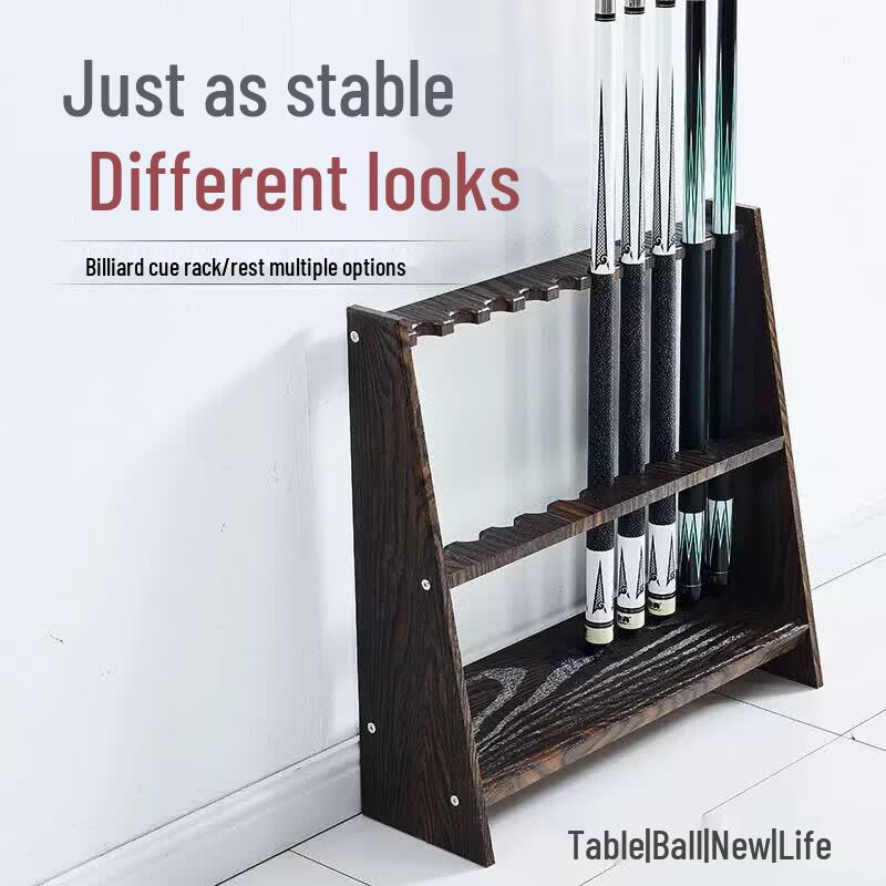 JINGGENG Floor-Standing 10-Hole Billiard Cue Rack