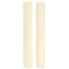 Tête de lit - MAISON EXCLUSIVE - Avec oreilles 163 cm - Similicuir - Crème - Hauteur réglable