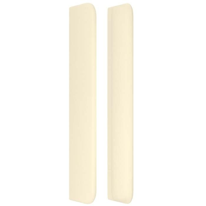 Tête de lit - MAISON EXCLUSIVE - Avec oreilles 163 cm - Similicuir - Crème - Hauteur réglable