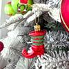 Grinch Elf Green Furry Monster Pine Cone Christmas Ornament