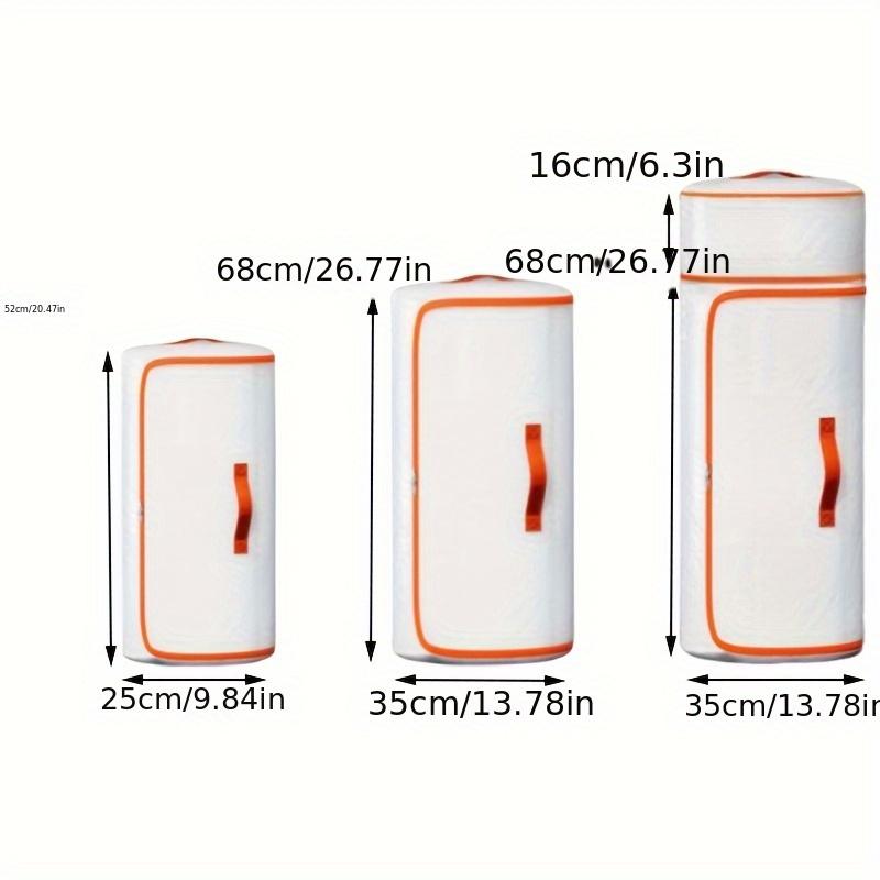 1pc PVC Waterproof Roll-Shaped Quilt Storage Bag Large Capacity Wardrobe Organizer Quilt Clothing Storage Bags Compression Bag