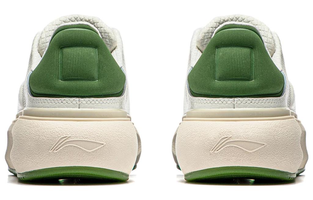 Li Ning Yun You C4D Low top Casual Shoes Women's White Green AZGU038-3
