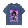T-shirts Lavés 275 GSM 100% Coton Pièce Unique V32 Impression Zoro Kaido Unisexe T-shirt Lourd en Coton
