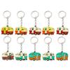 10Pcs Campers Keychain Soft Silicone Motorhome Charm Keyring for Camping Enthusiasts Portable Backpacks Accessory