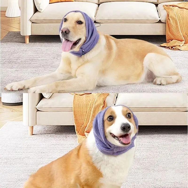 1/2/4PCS  Dog Soothing Headgear Anti-Fright Anti-Thunder Soothing Collar Dog Emotional Earmuffs Anti-Noise Headgear for Dogs