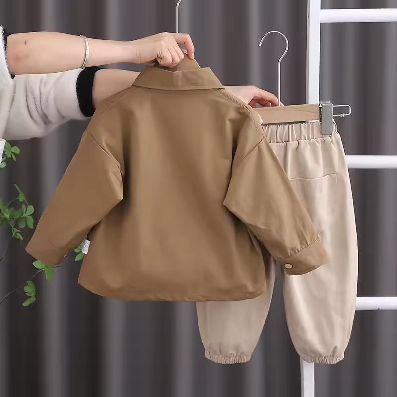 3Piece Sets Spring Autumn Baby Boy Clothes Korean Fashionable Daily Long Sleeve Tops+T-shirt+Pants Children Boutique Clothing