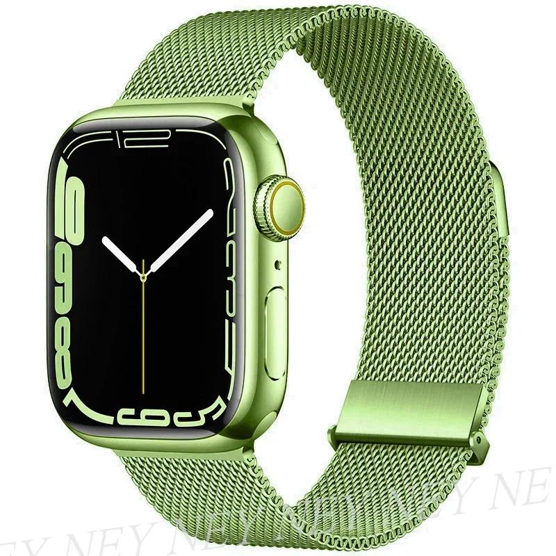 Milanese Loop for apple watch band 44mm 40mm 45mm 41mm 42-38-44 mm strap ultra 2 49mm metal bands iwatch series 9 8 7 6 SE 5 4 3