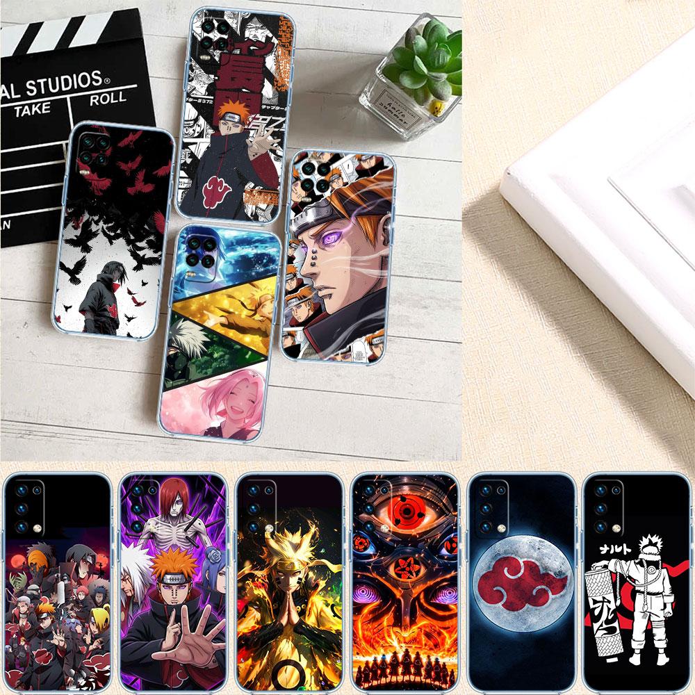 PP46 Naruto Akatsuki Soft Shell Transparent Phone Case for Samsung Galaxy A04 A04S A14 A23 A34 A54 M23 M33 M52 M53