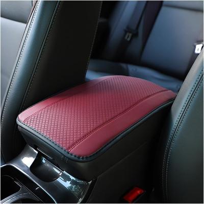 Armrest Pad for Car, PU Leather Auto Center Console Cushion Mat, Four Seasons Automotive Armrest Seat Box Cover, Universal Vehicle Interior