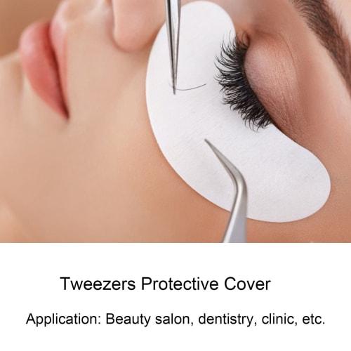 Heayzoki Tweezers Tip Cover, Reusable Tweezers Tip Cover Design, Non-Slip Protective Cover for Eyelash Grafting Tweezers