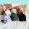 Fashionable Corduroy Women's Backpack Soft And Lightweight With Zipper Closure