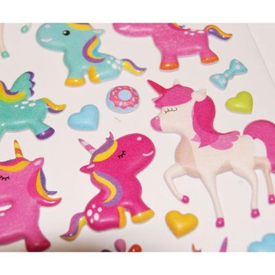 Scene To Decorate for Children - Unicorns - Puffies Stickers