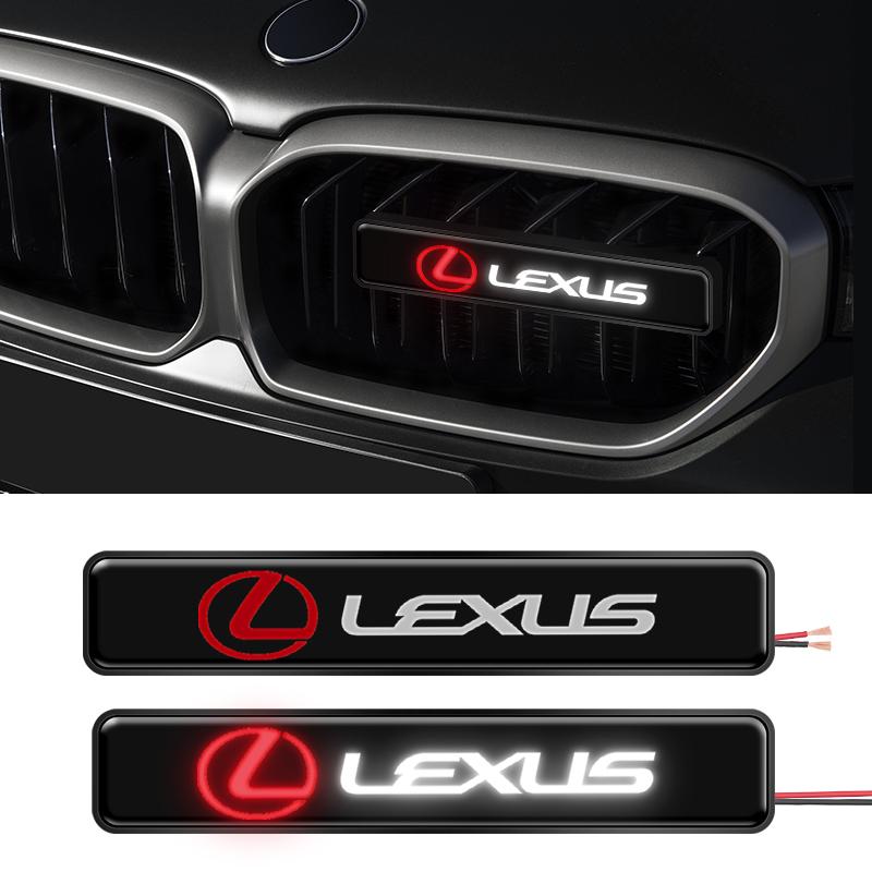AUXDY1 LED Grille Light Front White Grille Warning Running Lamp Marker Blinker For Lexus F SPORT GX460 Ct200h IS250 ES 220D Accessories