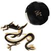 Unique Dragon Badge Pin Ornament Retro Dragon Form Lapel Pin for Statement Style