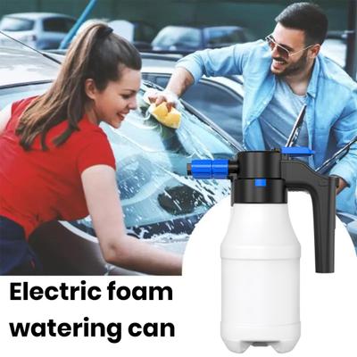 1,5 l elektrischer Schaumsprüher Hochdruck-Autowaschwasser kann 30 Minuten lang mit der Weitwinkel-Sprühdüse verwendet werden, um den Schaumhersteller für die Fahrzeugreinigung von Motorrädern weiterzuverwenden