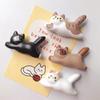 Cute Cat Refrigerator Magnets Sticker Creative Resin Cartoon 3D Cat Fridge Sticker Fridge Magnets Home Kitchen Decoration Gifts