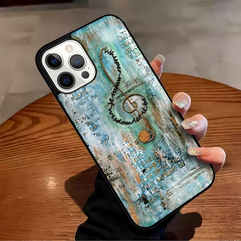 Music Note Musical Treble Clef Phone Case For iPhone 17 Air 16 15 14 13 12 11 Pro Max Max Plus Bumper Case Cover