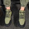 Men Boots ThickSole Luxury Fashion High Quality Thick Soled Anti Slip Genuine Leather Brand British Style Hiking Men's